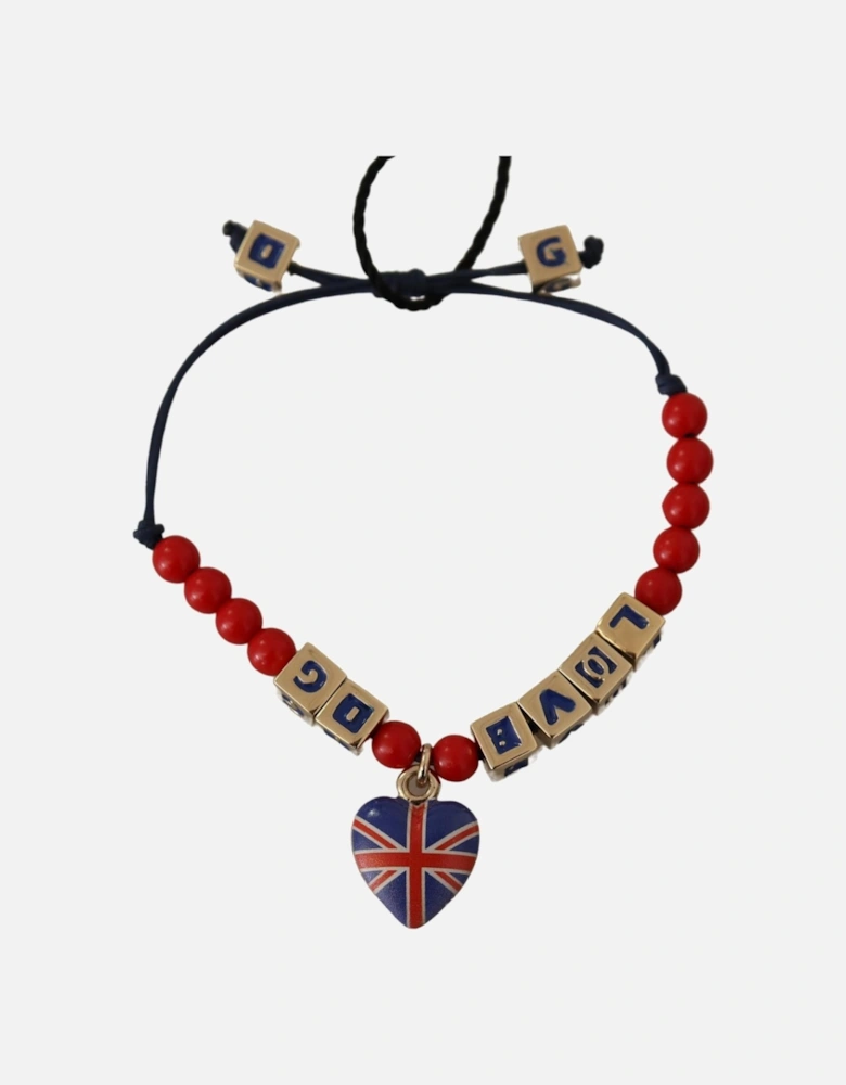 I Love DG Charm Bracelet Red Blue Women