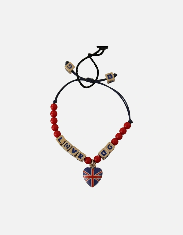 I Love DG Charm Bracelet Red Blue Women