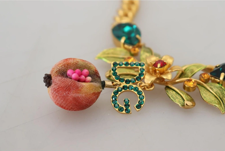 Pomegranate Necklace Gold Chain DG Charm Women