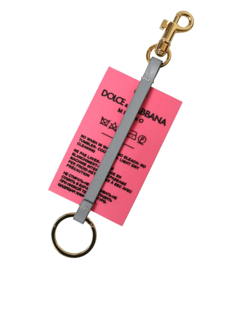 Trifold Key Holder with Logo Engraved Metal Hardware Women - Gold And