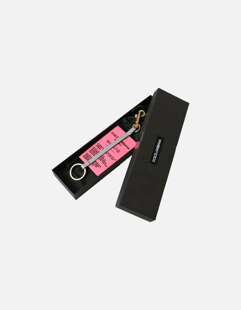 Trifold Key Holder with Logo Engraved Metal Hardware Women - Gold And