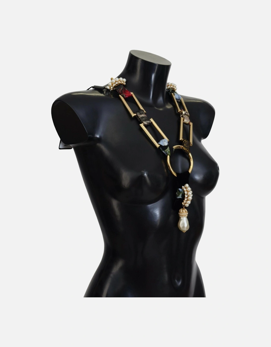 Gold Baroque Pearl Statement Necklace Women