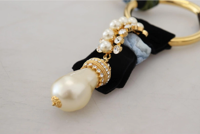 Gold Baroque Pearl Statement Necklace Women
