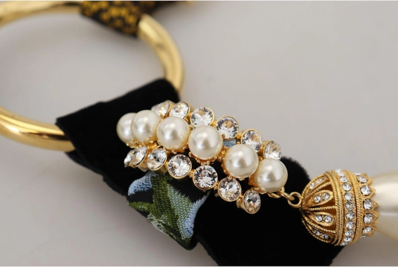 Gold Baroque Pearl Statement Necklace Women