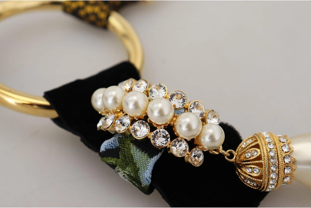 Gold Baroque Pearl Statement Necklace Women
