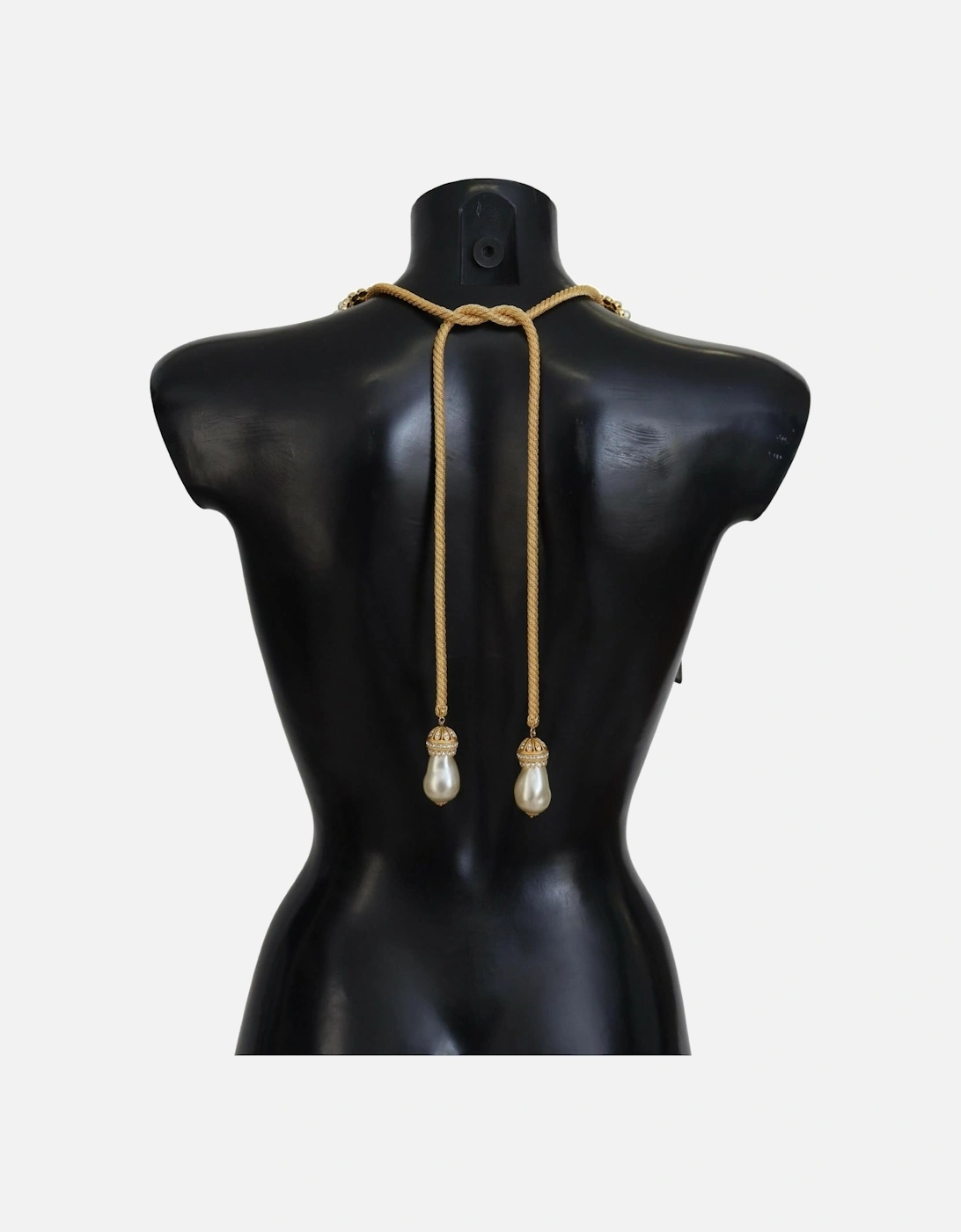 Gold Baroque Pearl Statement Necklace Women