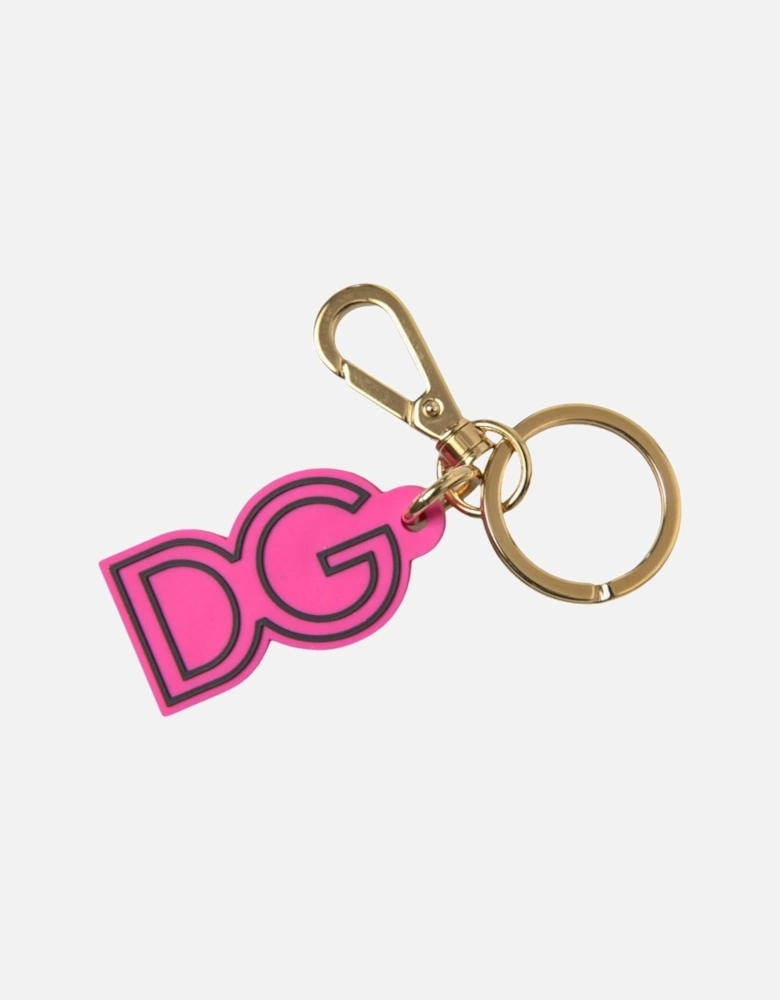 Brass and Logo Engraved Keychain by Italian Designer Women - Gold And
