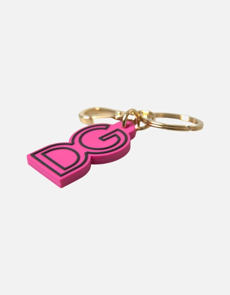 Brass and Logo Engraved Keychain by Italian Designer Women - Gold And