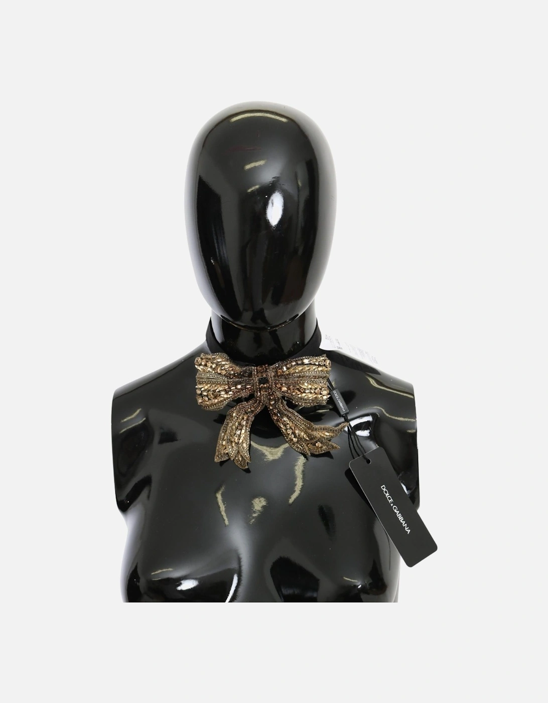 Dolce Gabbana Bow Detail Black Choker Women - Gold Miscellaneous, 6 of 5