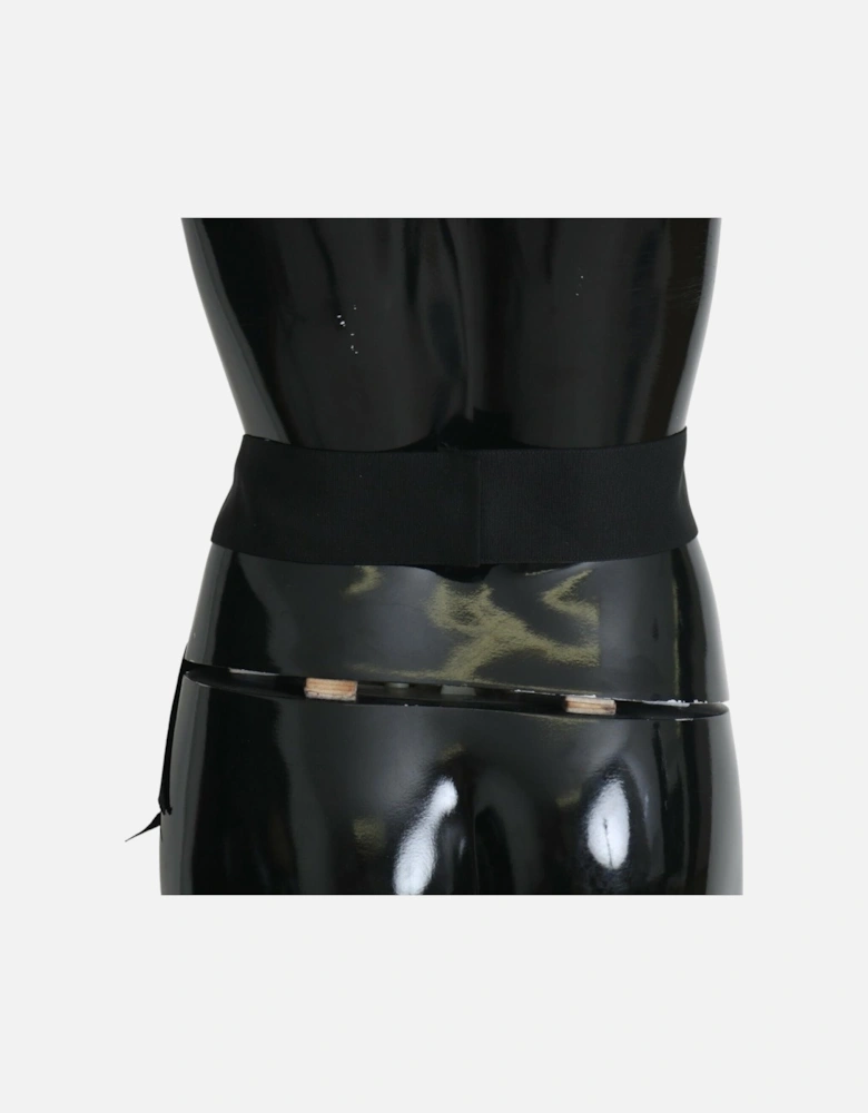 Dolce Gabbana Crystal Embellished Bow Belt Women - Black