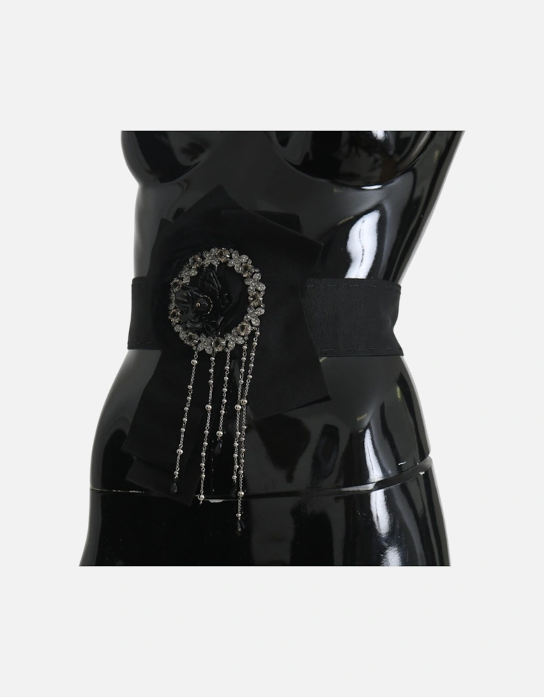 Dolce Gabbana Floral Embellished Belt Women - Black