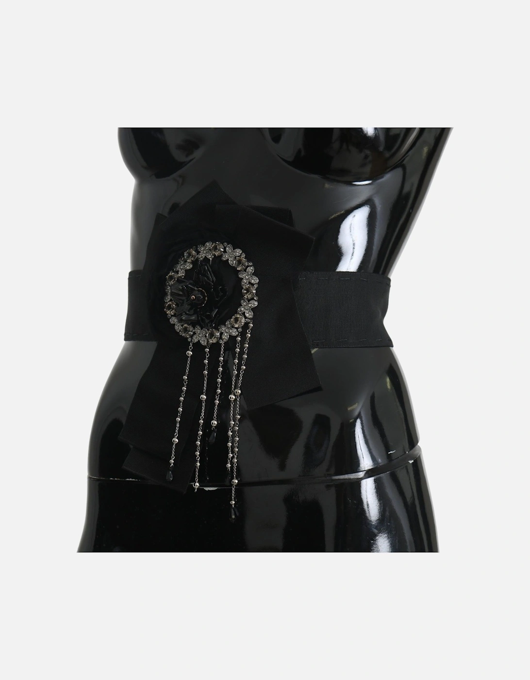 Dolce Gabbana Floral Embellished Belt Women - Black