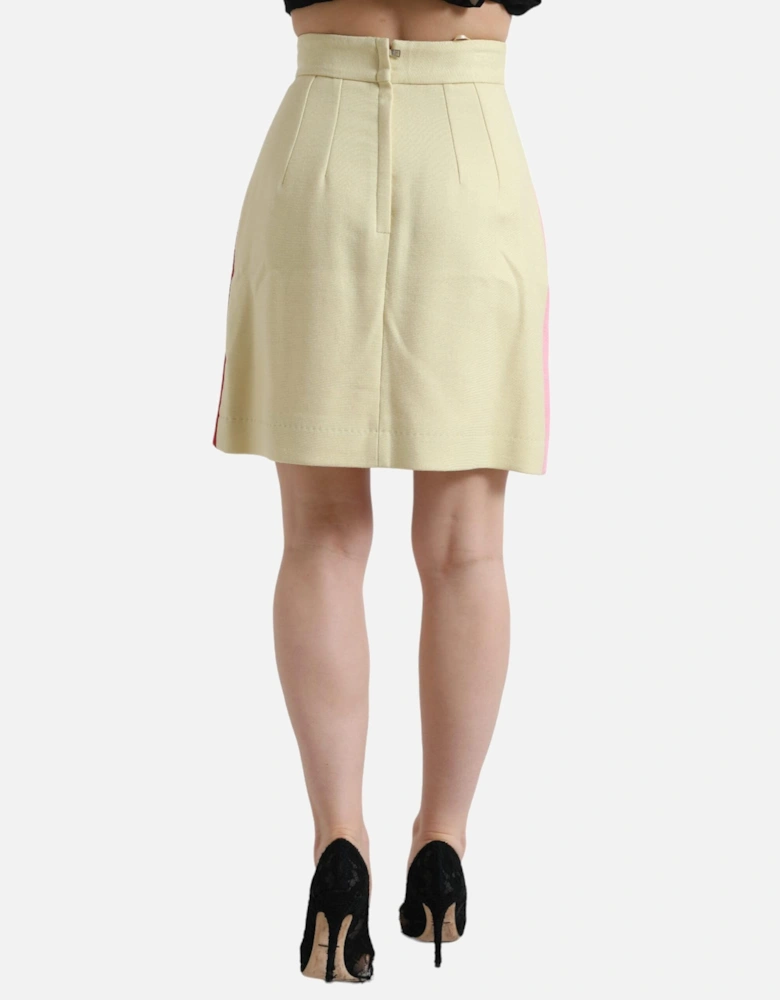 Tricolor Mini Skirt Aline Women - Multicolor