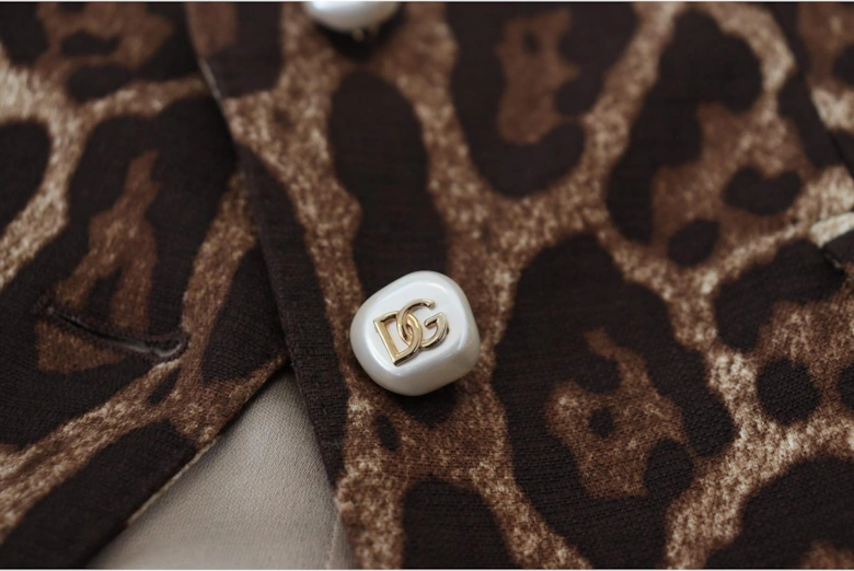 Leopard Mini Skirt Pleated Style Women - Brown