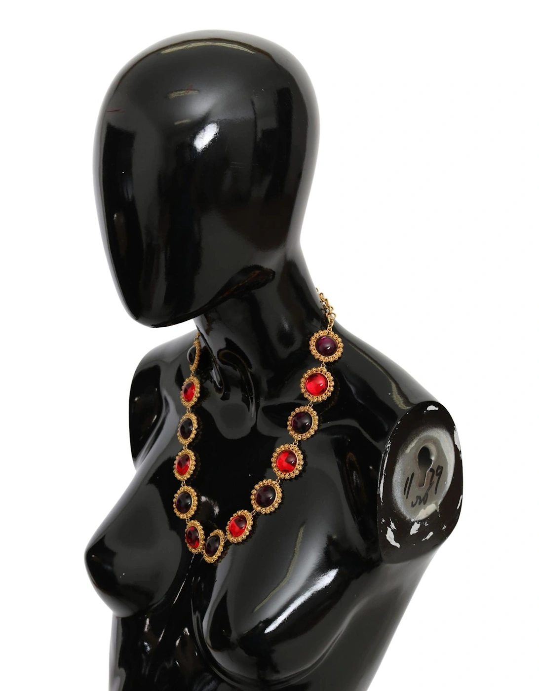 Red Purple Resin Statement Necklace Women