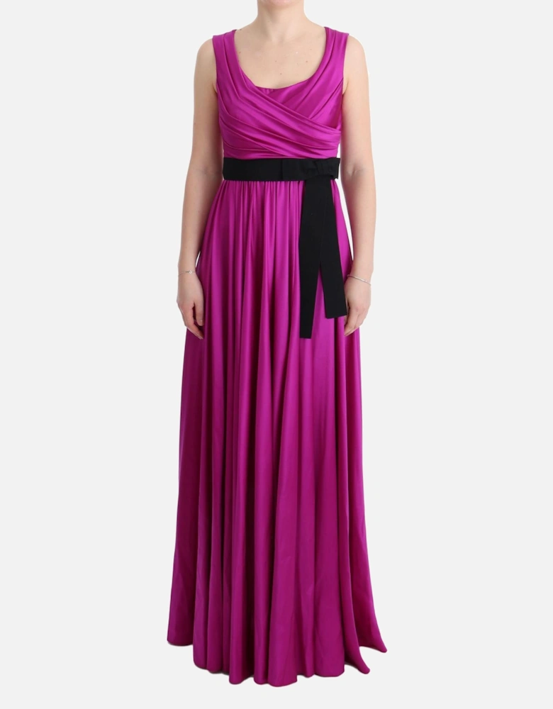 Dolce Gabbana Silk Maxi Dress Women - Pink Dresses