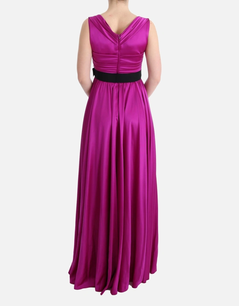Dolce Gabbana Silk Maxi Dress Women - Pink Dresses
