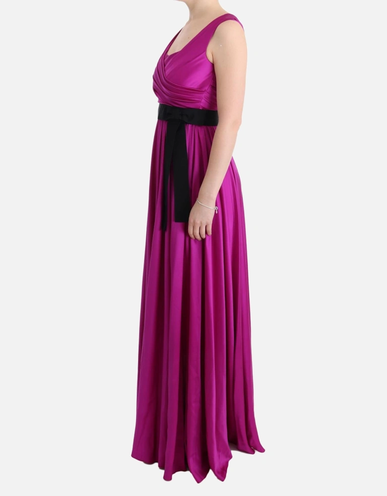 Dolce Gabbana Silk Maxi Dress Women - Pink Dresses