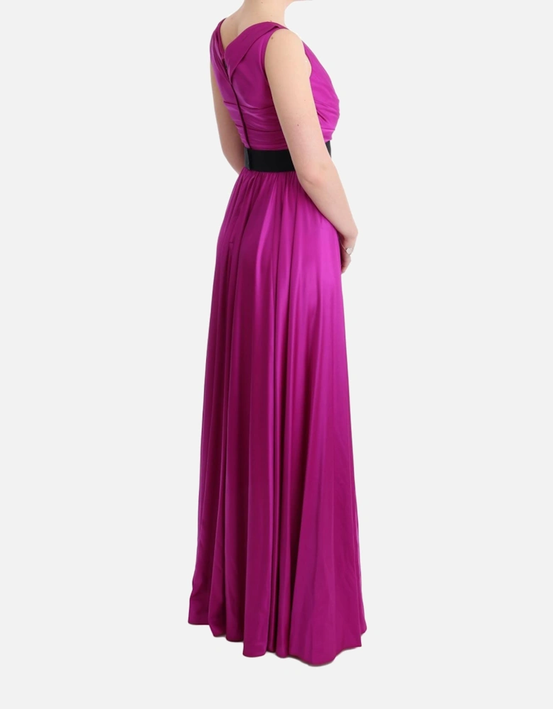 Dolce Gabbana Silk Maxi Dress Women - Pink Dresses