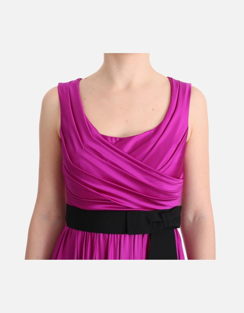 Dolce Gabbana Silk Maxi Dress Women - Pink Dresses