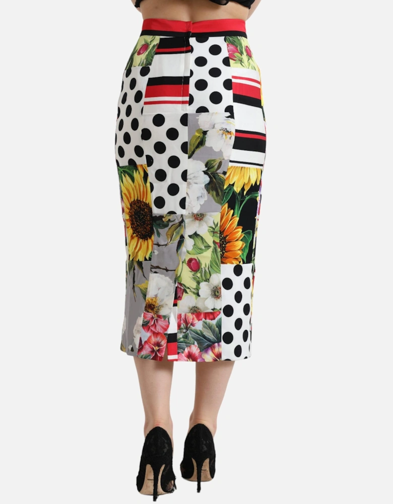 Floral Pencil Skirt Multicolor Style Women