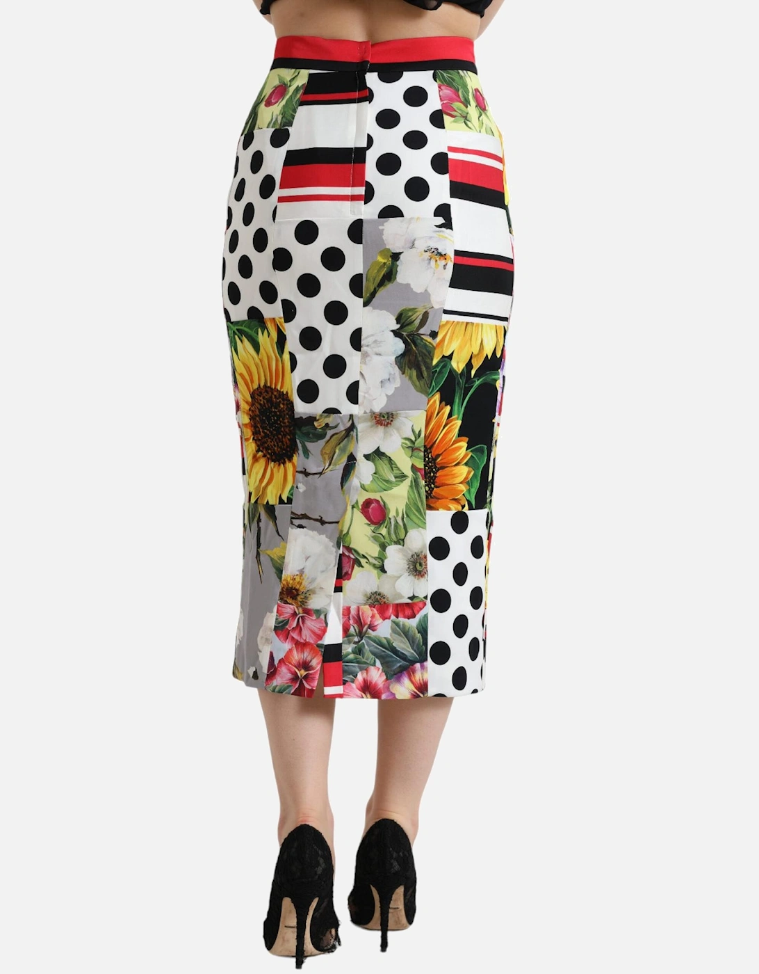 Floral Pencil Skirt Multicolor Style Women