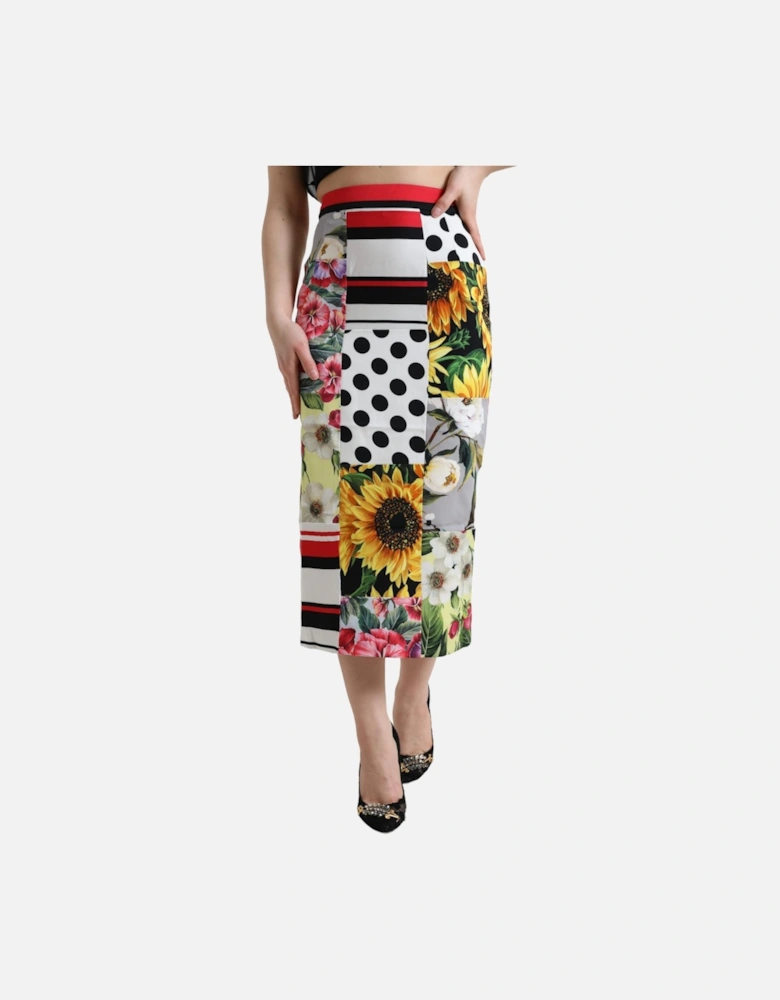Floral Pencil Skirt Multicolor Style Women
