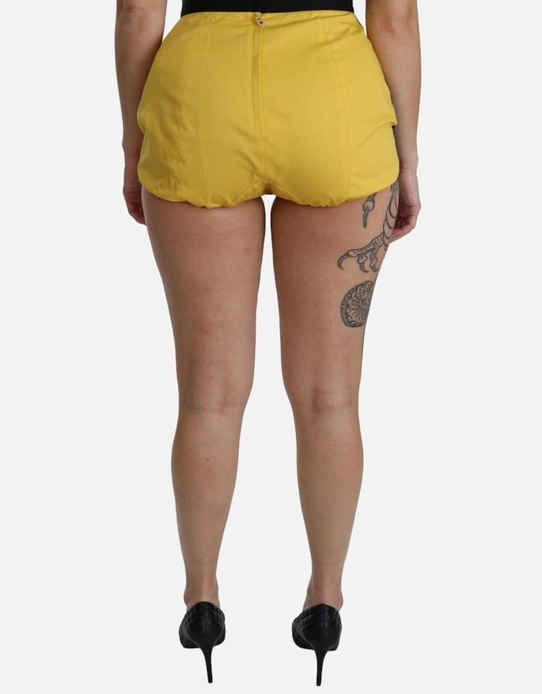 Dolce Gabbana Shorts Yellow Black Women Skirts