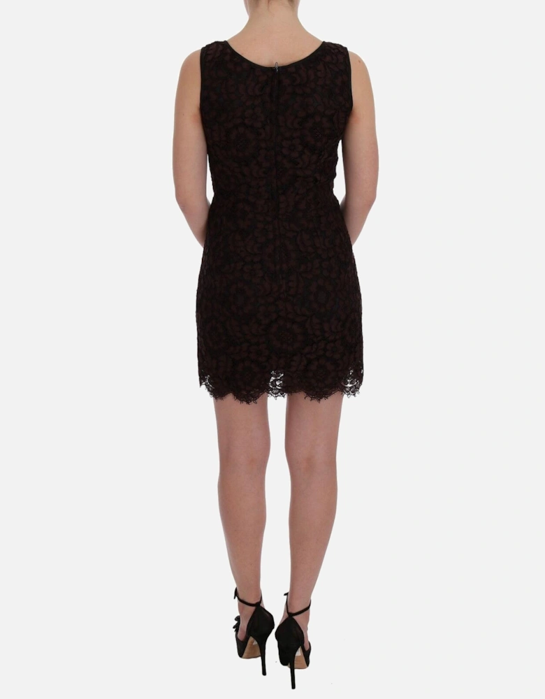 Lace Mini Dress Floral Lace Women - Bordeaux Dresses