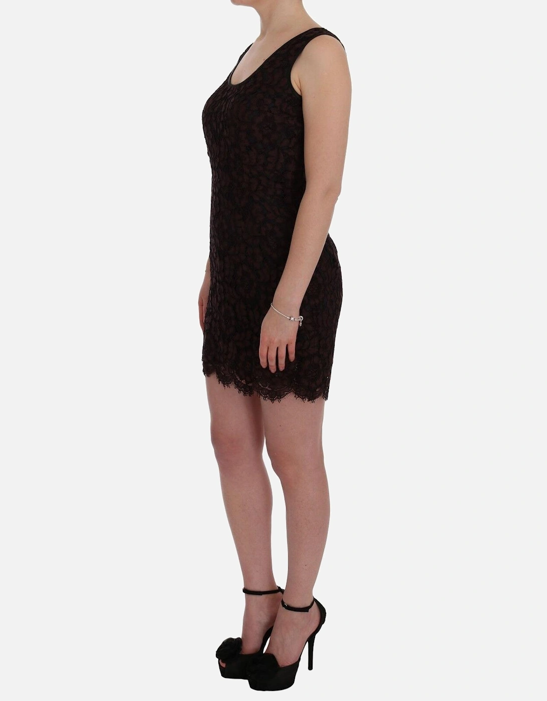Lace Mini Dress Floral Lace Women - Bordeaux Dresses