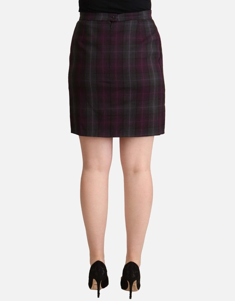 Plaid Ruffle Mini Skirt Women - Multicolor