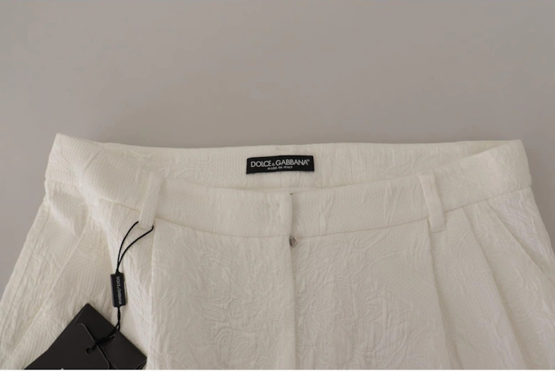 Dolce Gabbana Shorts Textured White Women