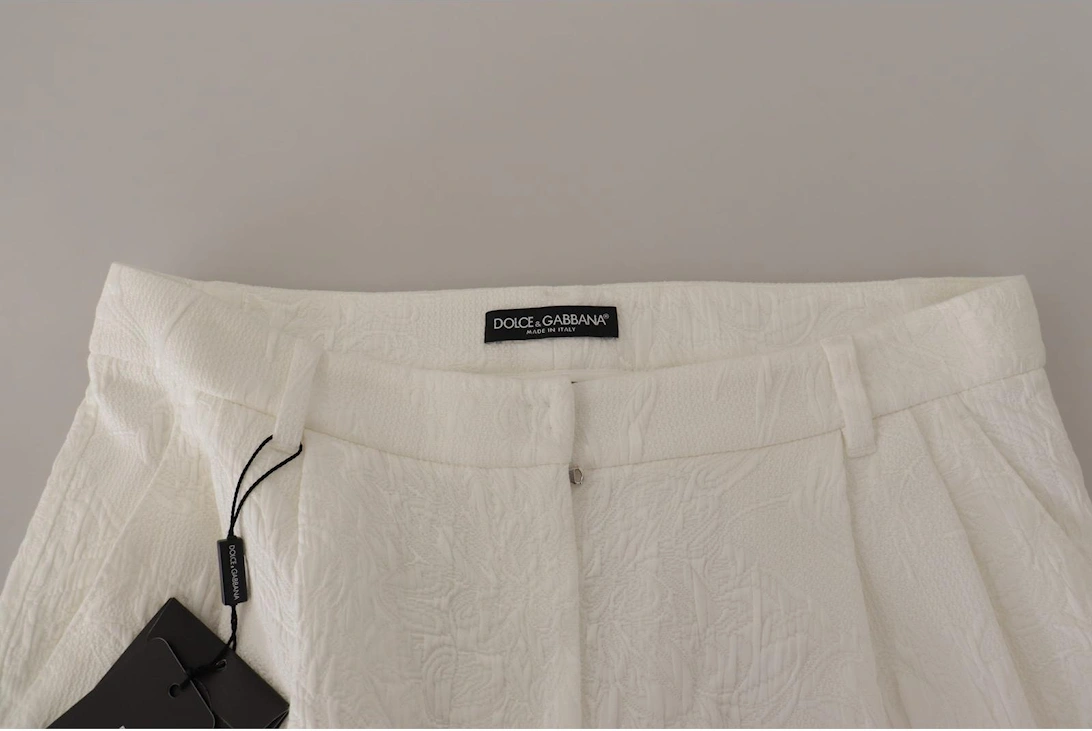 Dolce Gabbana Shorts Textured White Women