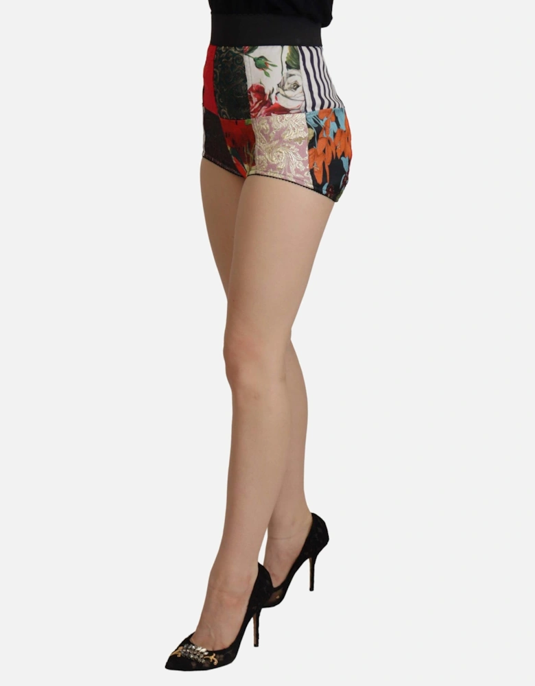 Dolce Gabbana Patchwork Shorts Multicolor Women