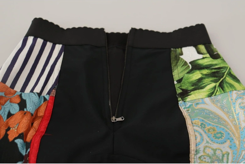 Dolce Gabbana Patchwork Shorts Multicolor Women