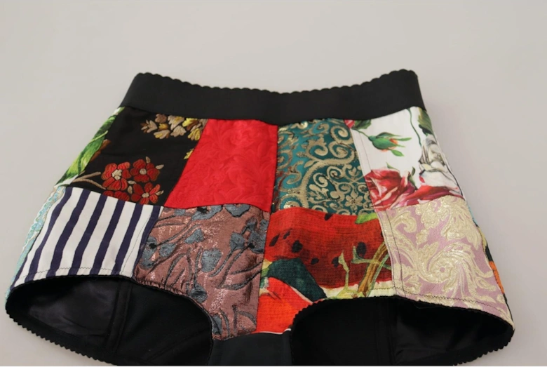 Dolce Gabbana Patchwork Shorts Multicolor Women