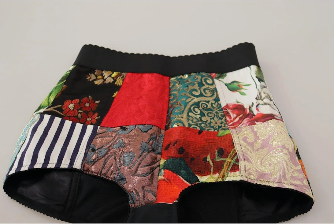 Dolce Gabbana Patchwork Shorts Multicolor Women