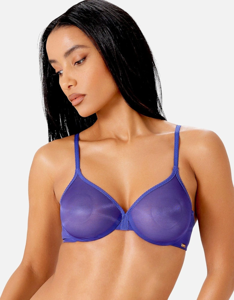 Glossies Sheer Invisible Moulded Bra - Spectrum Blue