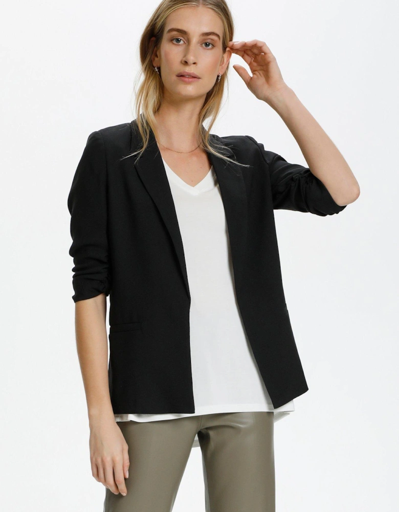 Shirley 3/4 Sleeve Blazer - Black