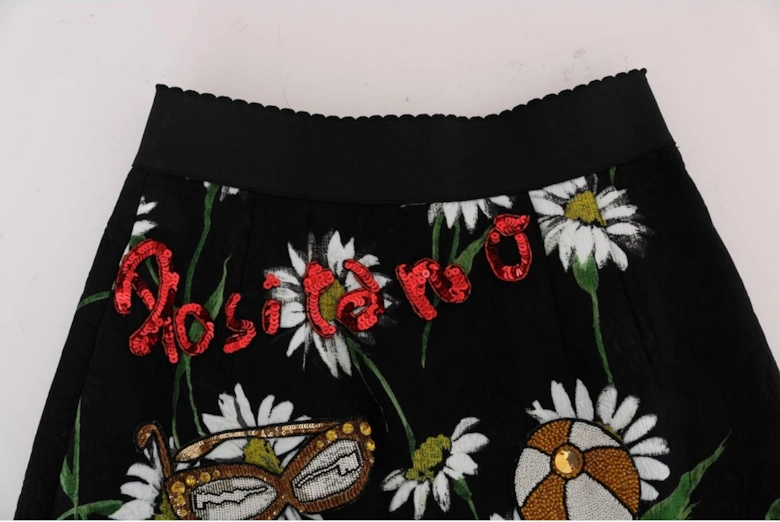 FloralPrint SilkBlend Skirt Midlength Women - Multicolor