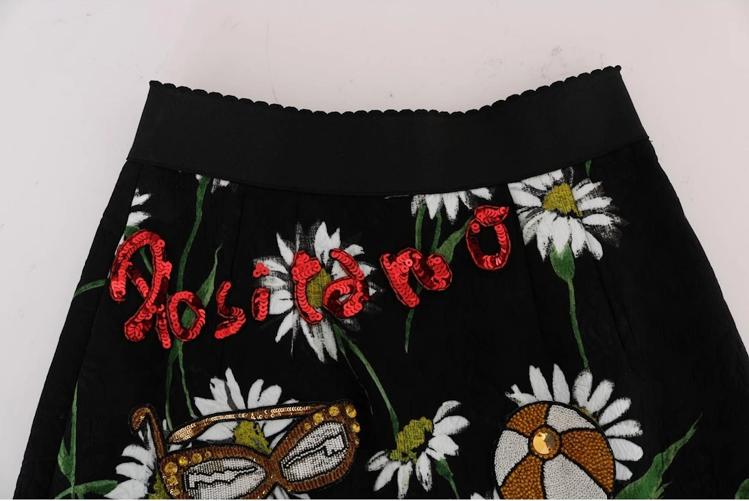 FloralPrint SilkBlend Skirt Midlength Women - Multicolor