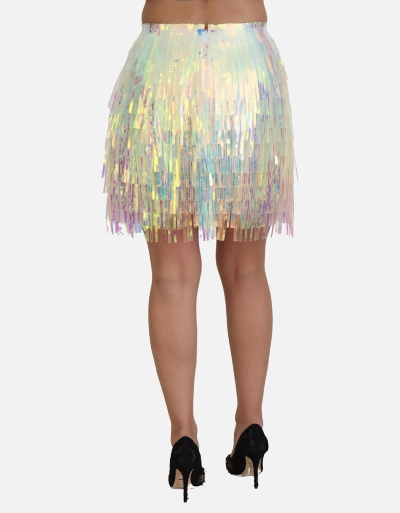 Mini Sequin Fringe Skirt Women - Multicolor