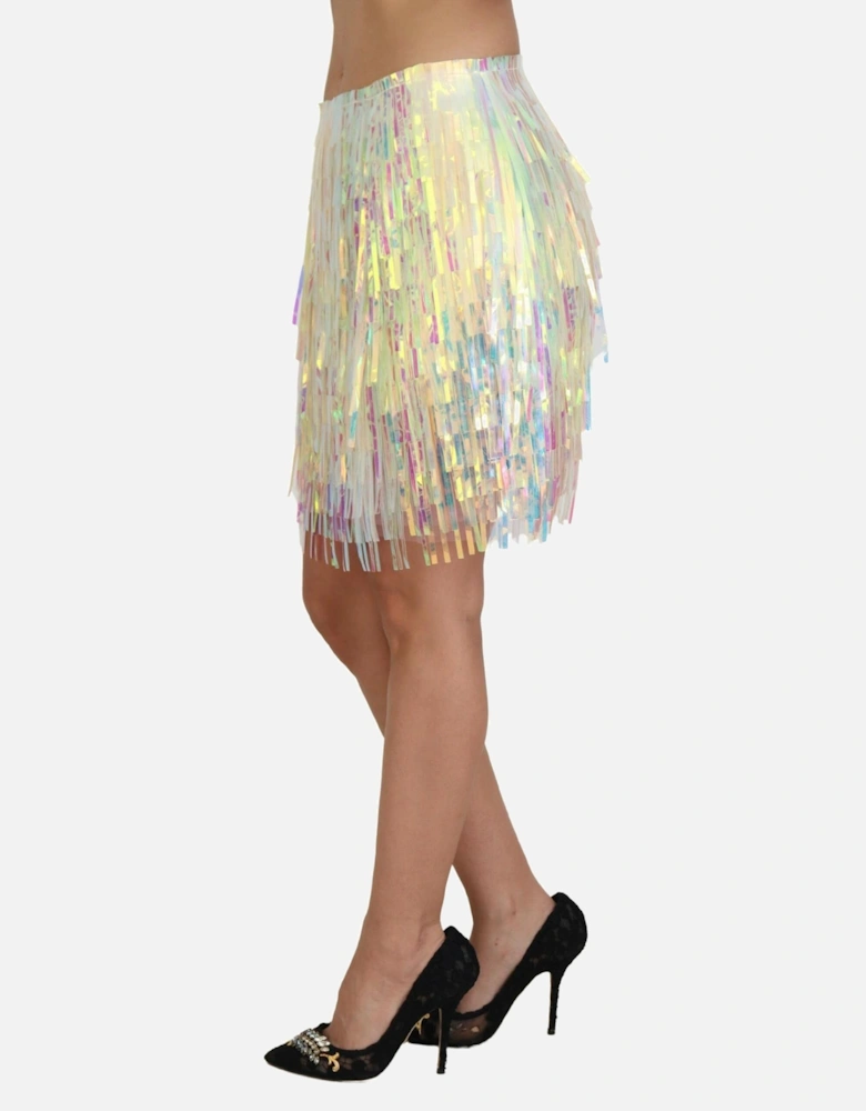 Mini Sequin Fringe Skirt Women - Multicolor