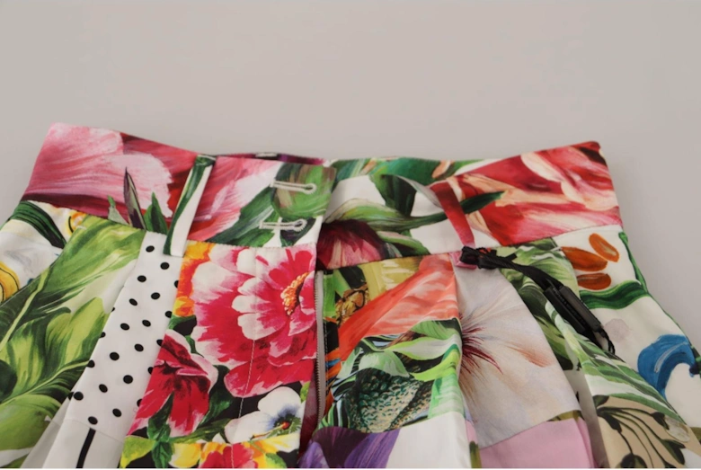 Floral Patchwork Shorts Relaxed Fit Women - Multicolor