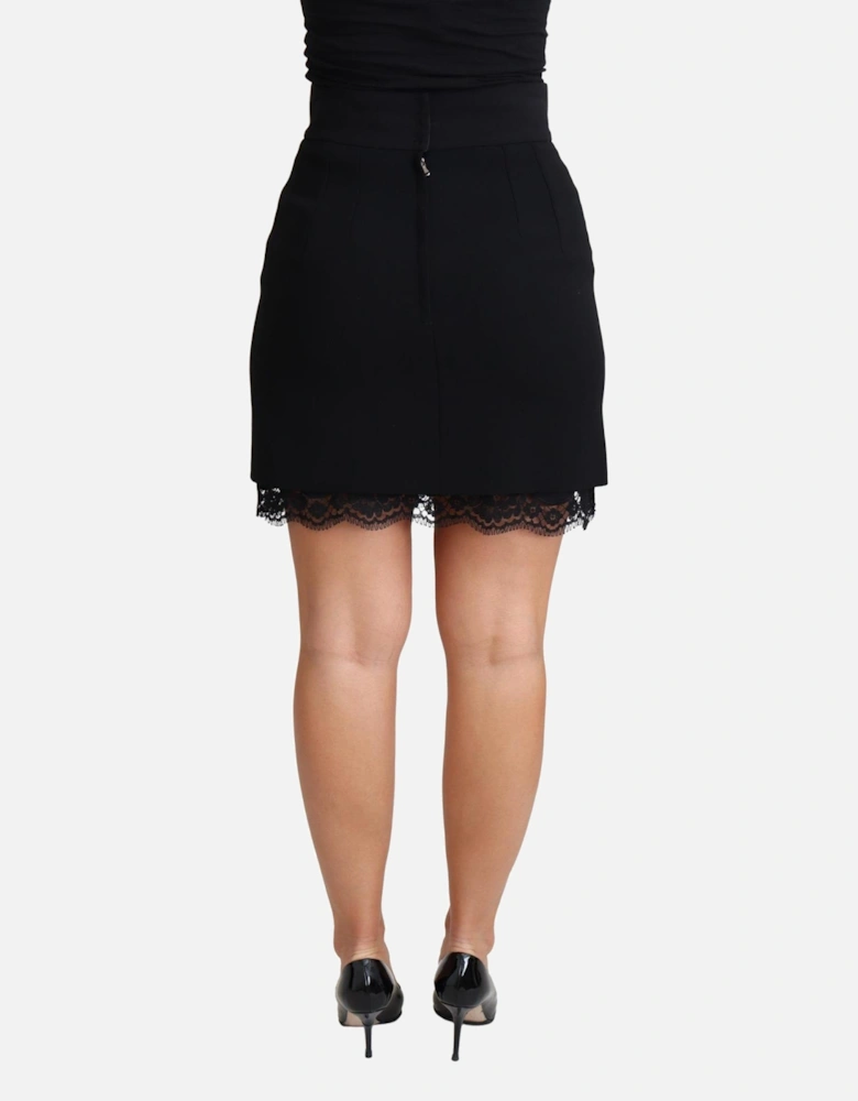 Dolce Gabbana LaceTrim Shorts Women - Black Skirts