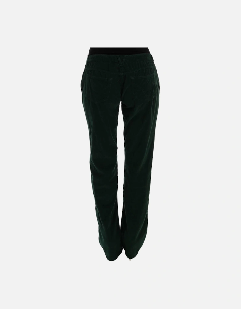 Corduroy Pants Casual Style Women - Green Jeans