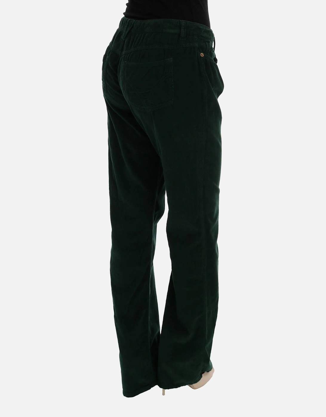 Corduroy Pants Casual Style Women - Green Jeans