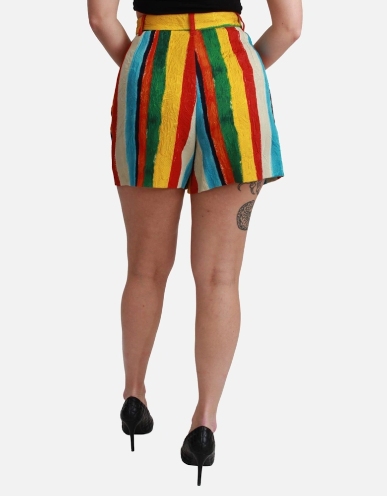 Printed Shorts Multicolor Striped Women