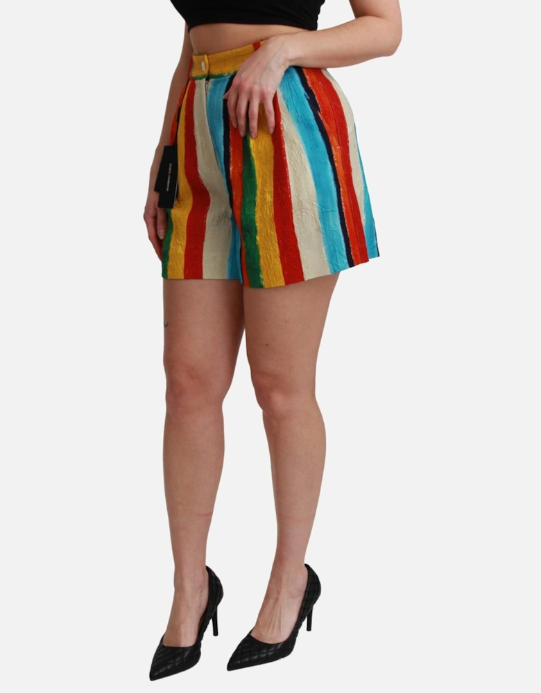 Printed Shorts Multicolor Striped Women