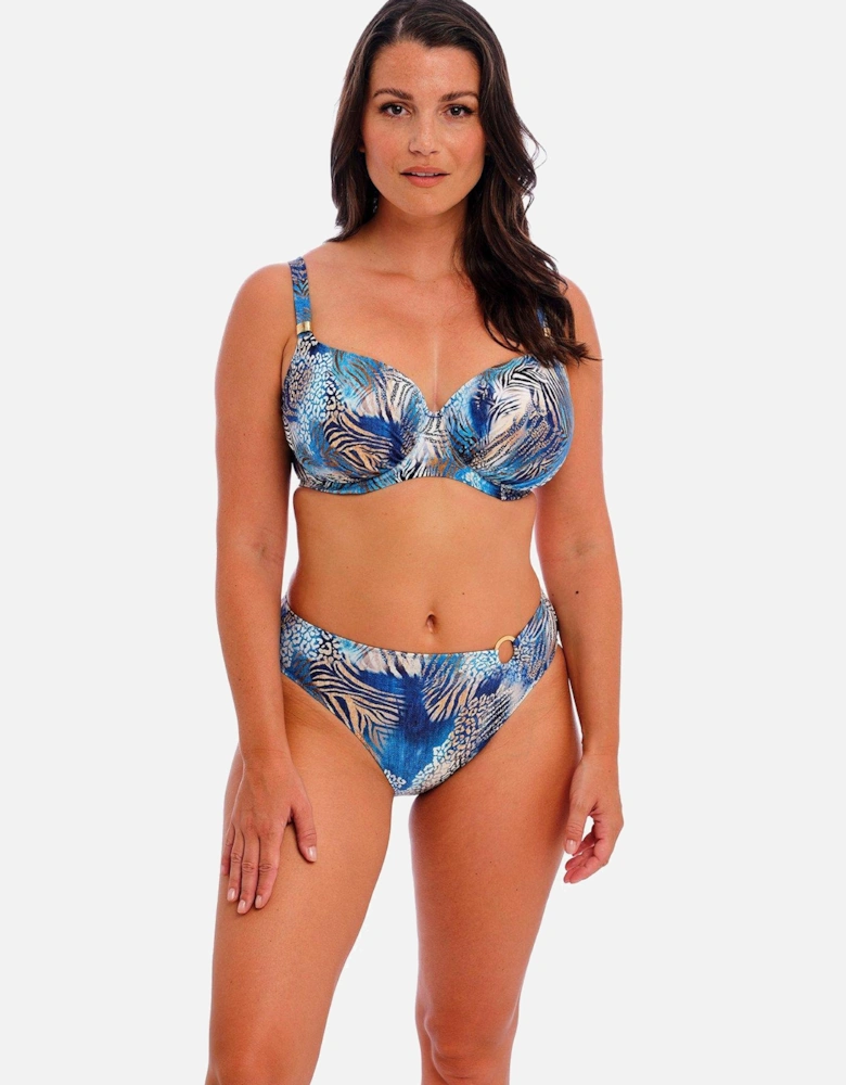 Seraya Sands Underwired Gathered Full Cup Bikini Top - Multi